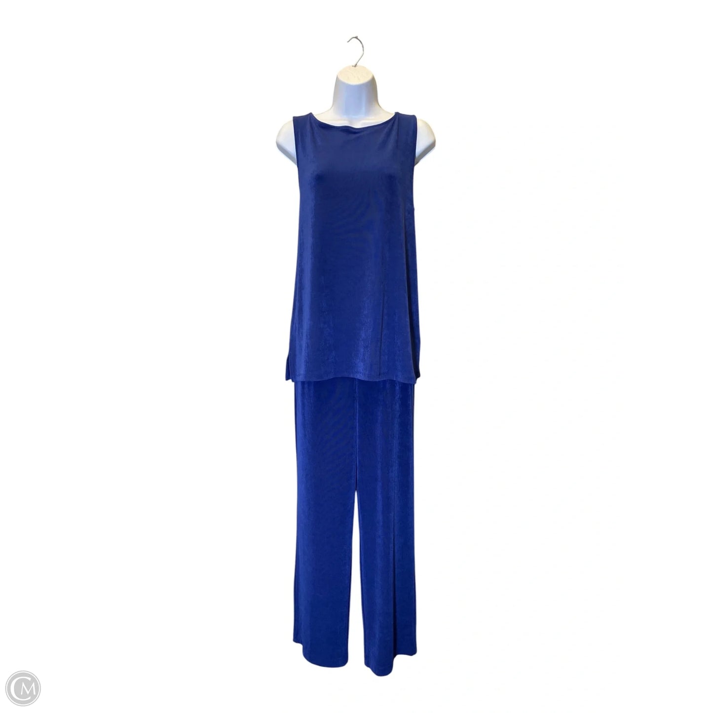 Top 2pc Sleeveless By Chicos In Blue, Size: M