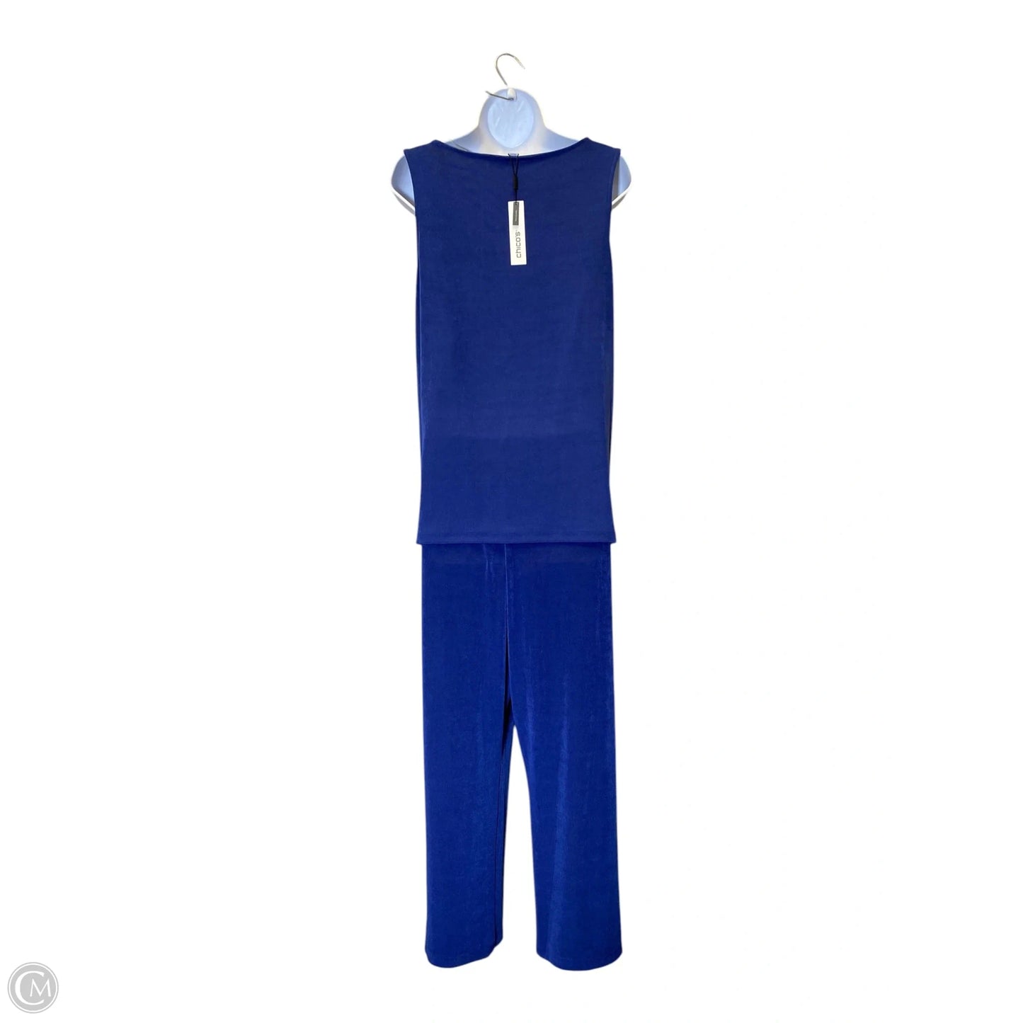 Top 2pc Sleeveless By Chicos In Blue, Size: M