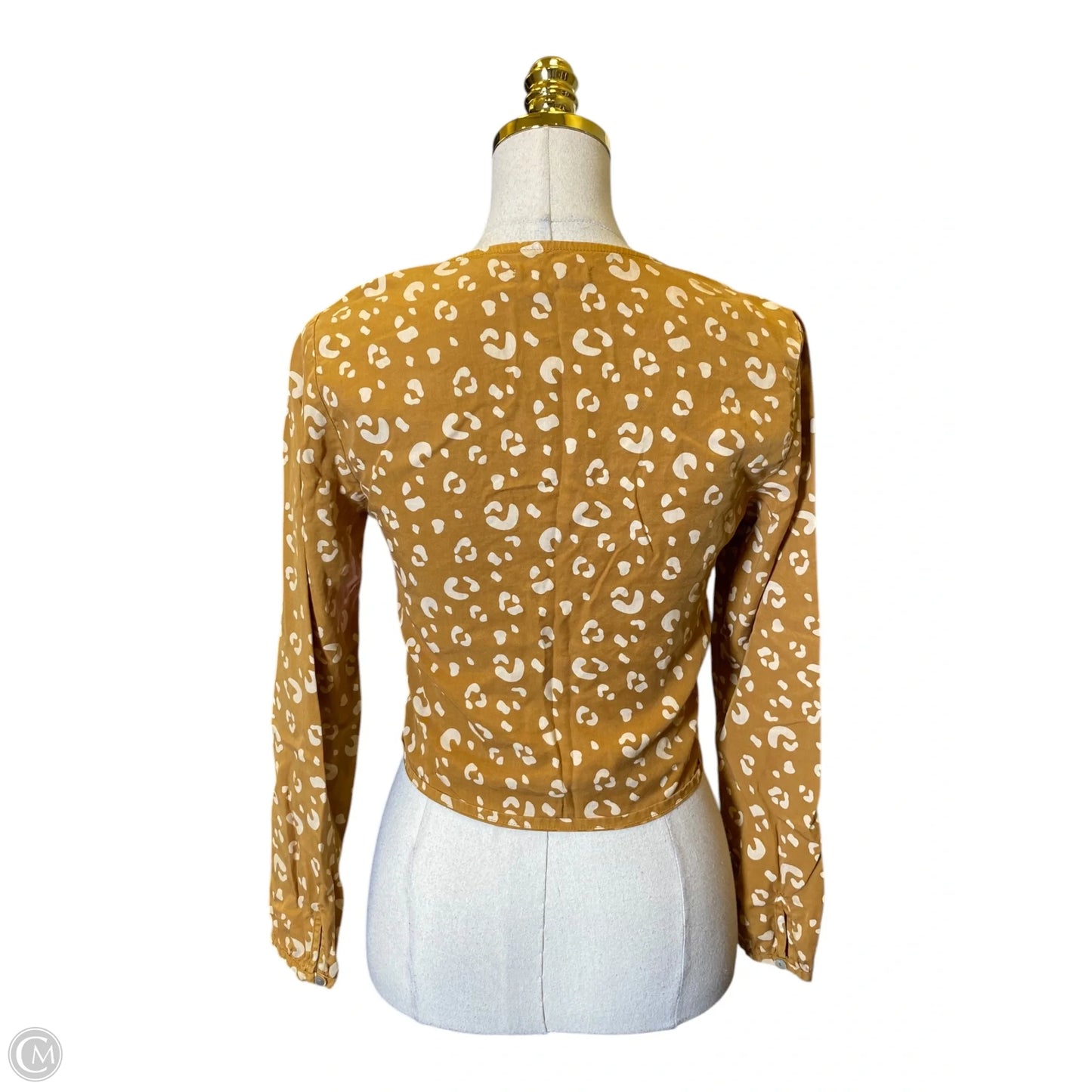 Top Long Sleeve By Marine Layer In Animal Print, Size: S