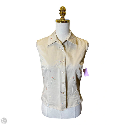 Top 2pc Sleeveless By David Brooks In Tan, Size: S