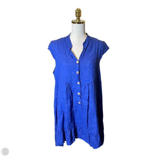 Dress Casual Short By Clothes Mentor In Blue, Size: M