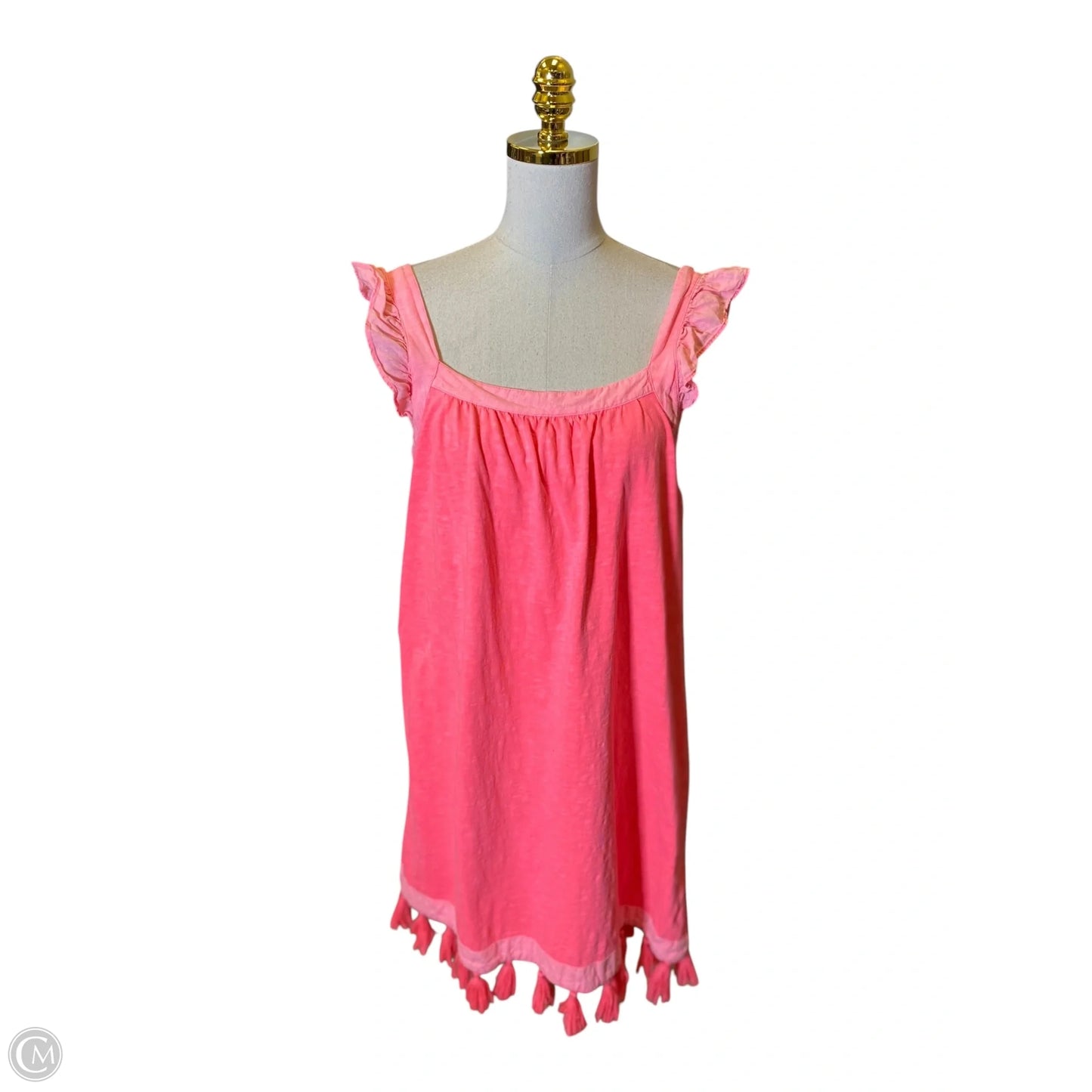 Dress Casual Short By Vineyard Vines In Pink, Size: M