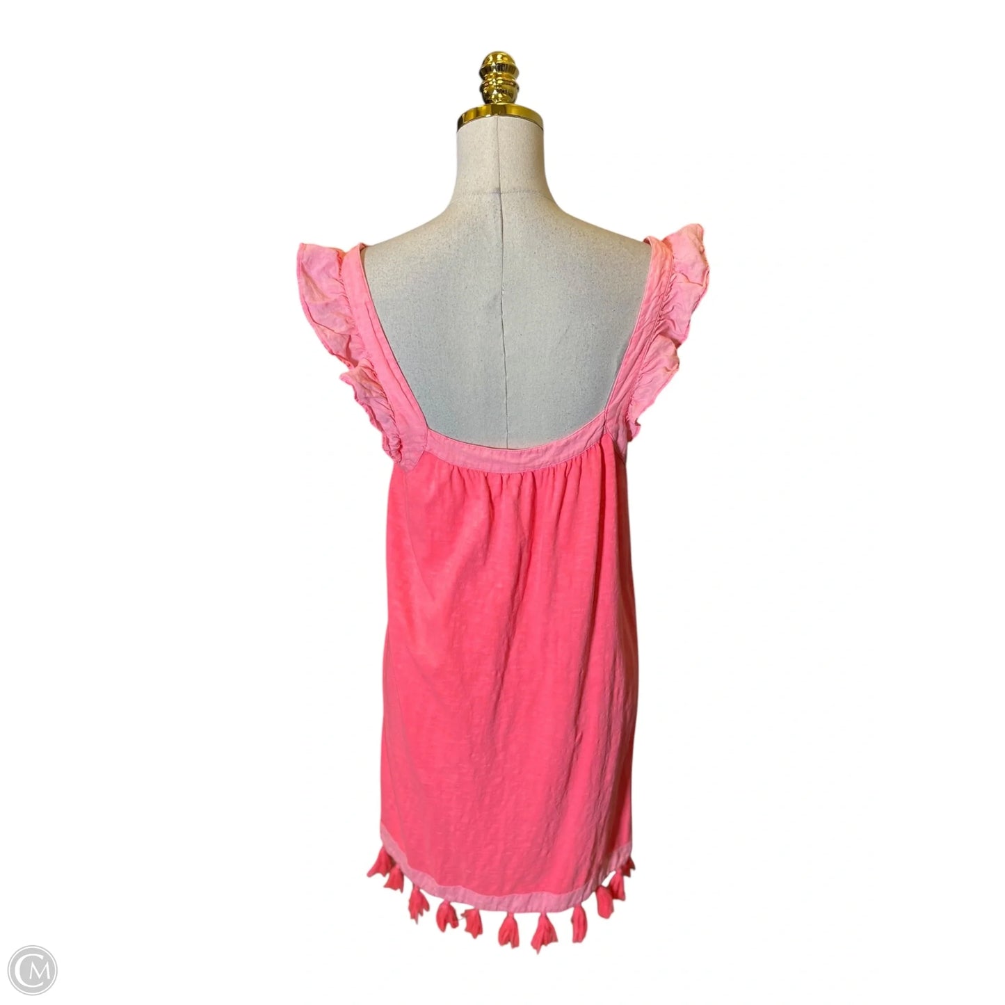 Dress Casual Short By Vineyard Vines In Pink, Size: M