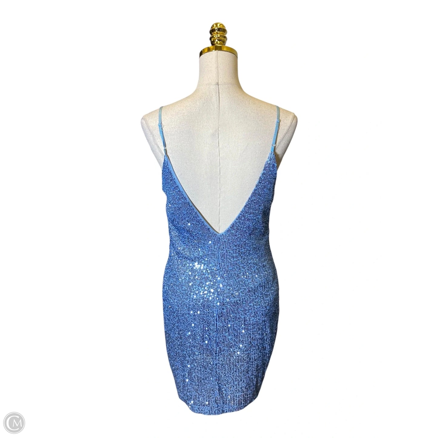 Dress Party Short By Clothes Mentor In Blue, Size: Xl