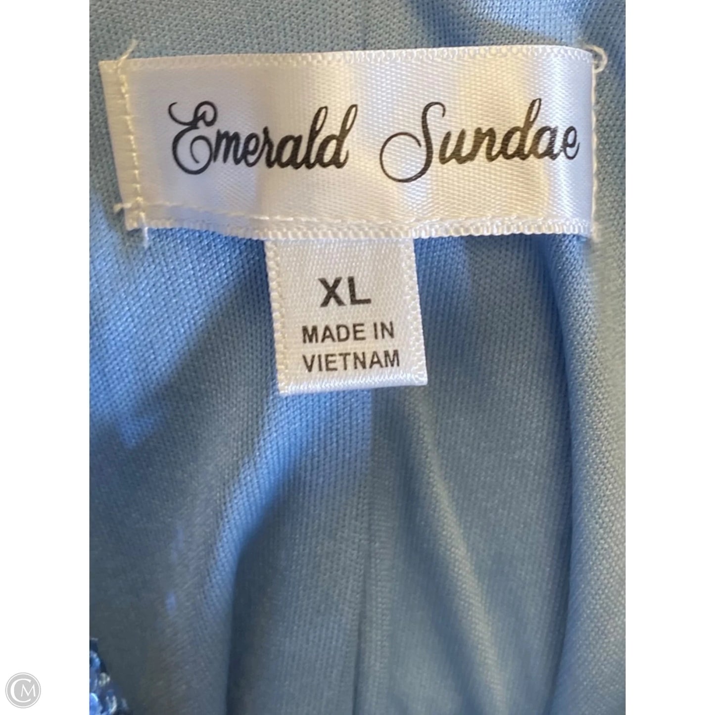 Dress Party Short By Clothes Mentor In Blue, Size: Xl