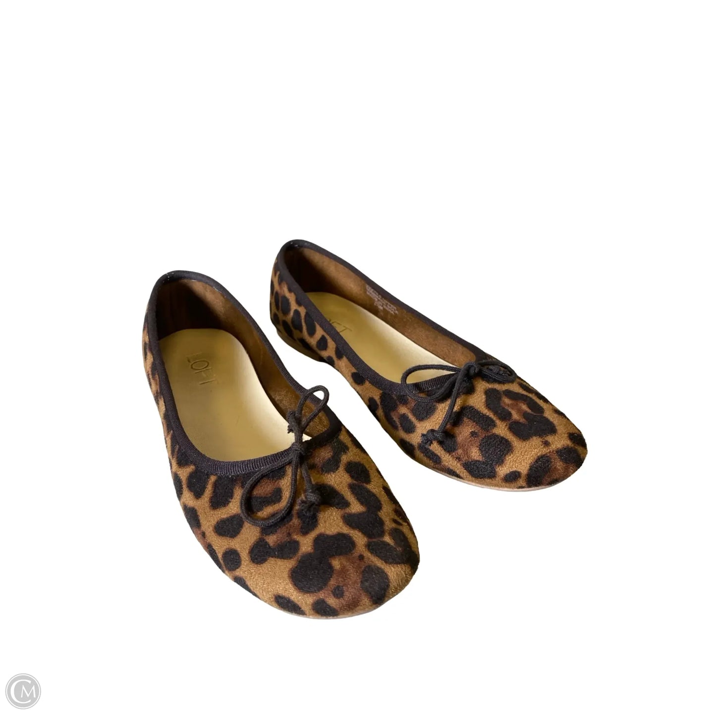 Shoes Flats By Loft In Animal Print, Size: 7.5