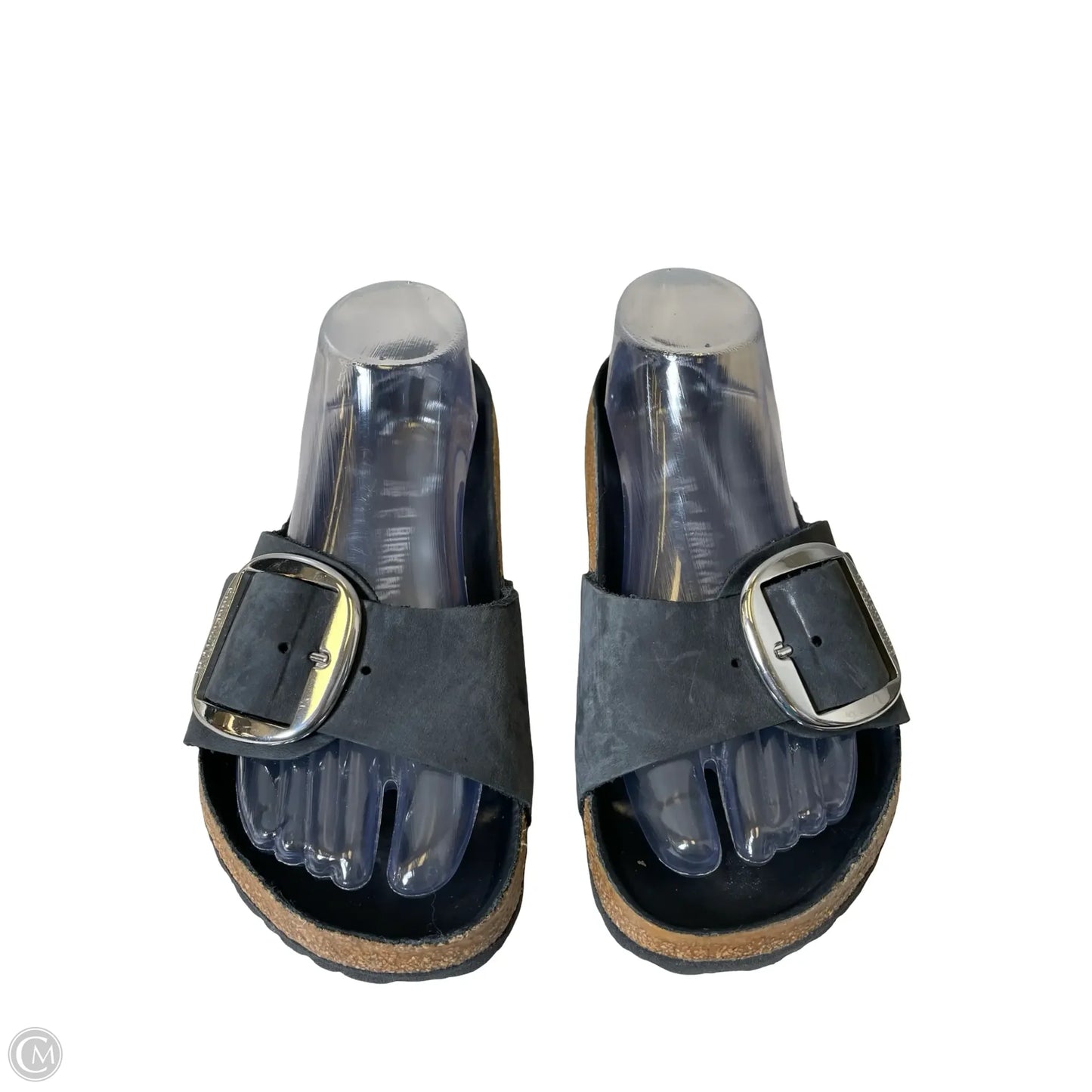 Sandals Flats By Birkenstock In Black, Size: 8