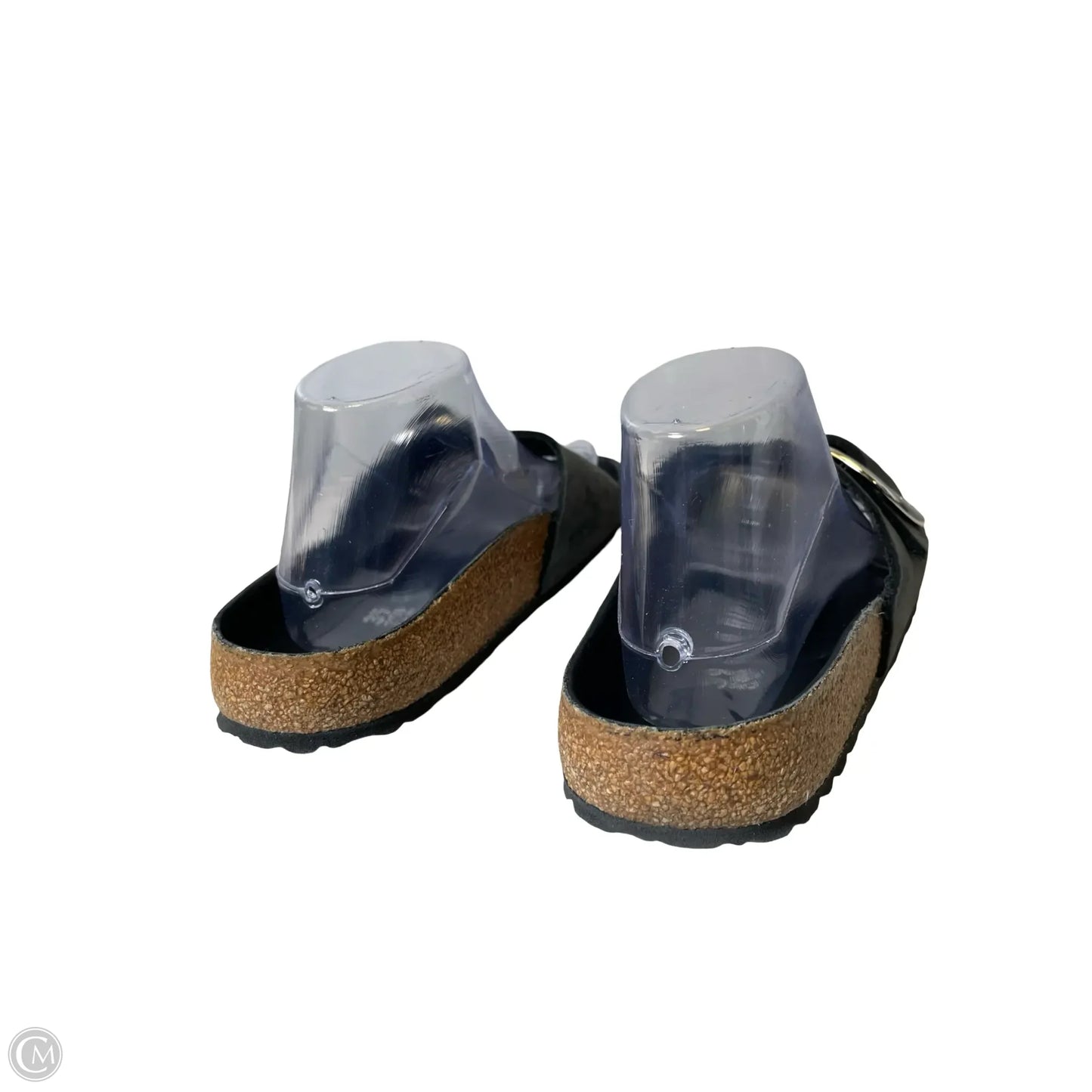 Sandals Flats By Birkenstock In Black, Size: 8