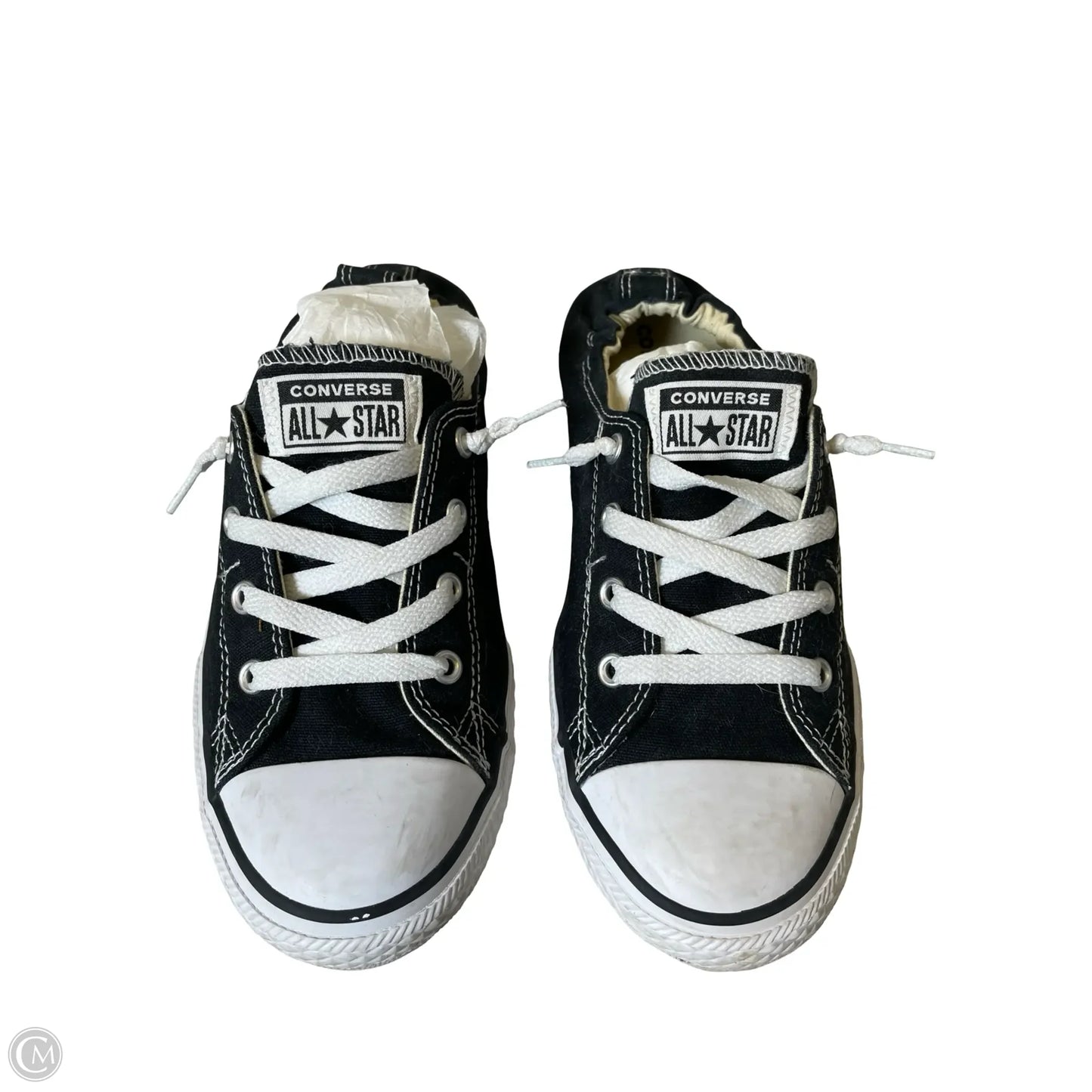 Shoes Flats By Converse In Black & White, Size: 6