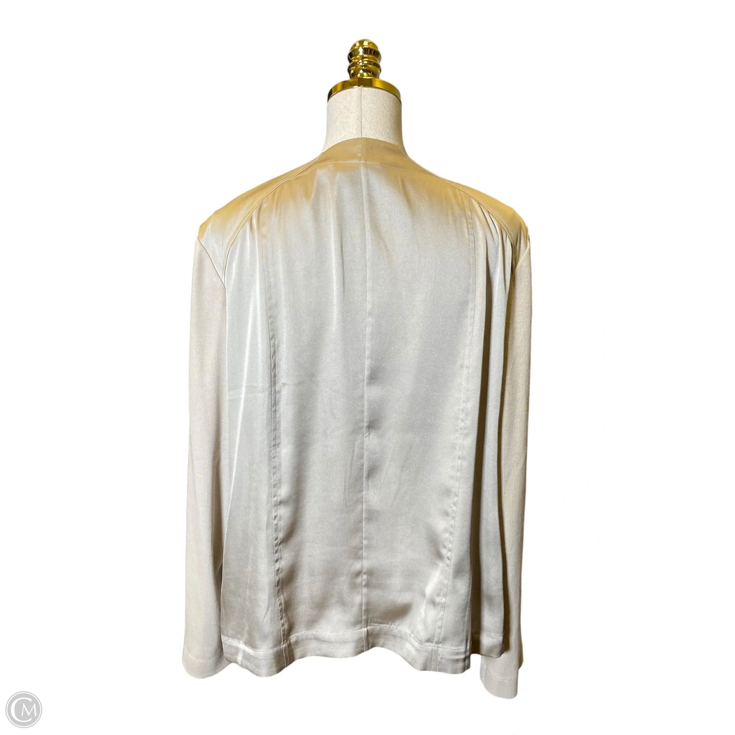 Top Long Sleeve By Chicos In Beige, Size: Xl
