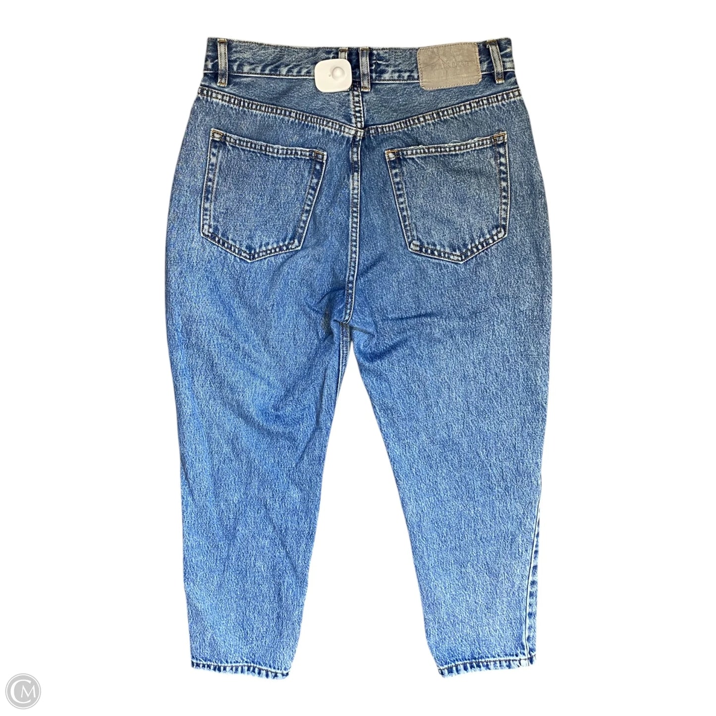 Jeans Straight By Pull&bear In Blue Denim, Size: 8