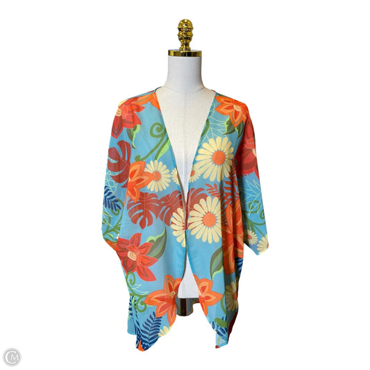 Kimono By Clothes Mentor In Multi-colored, Size: Osfm