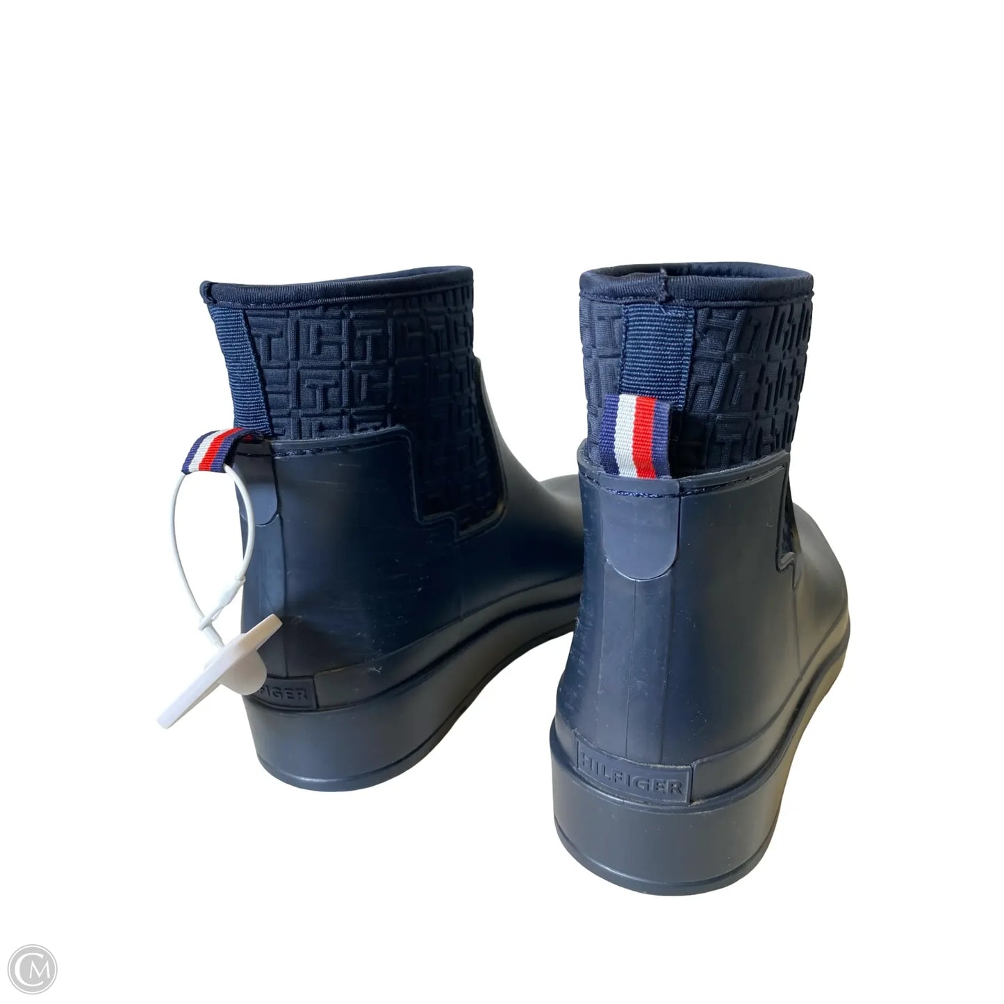 Boots Rain By Tommy Hilfiger In Navy, Size: 10