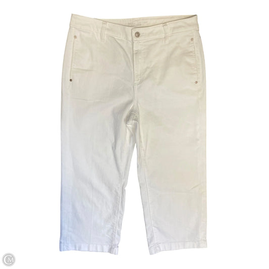 Jeans Cropped By Chicos In White, Size: 8