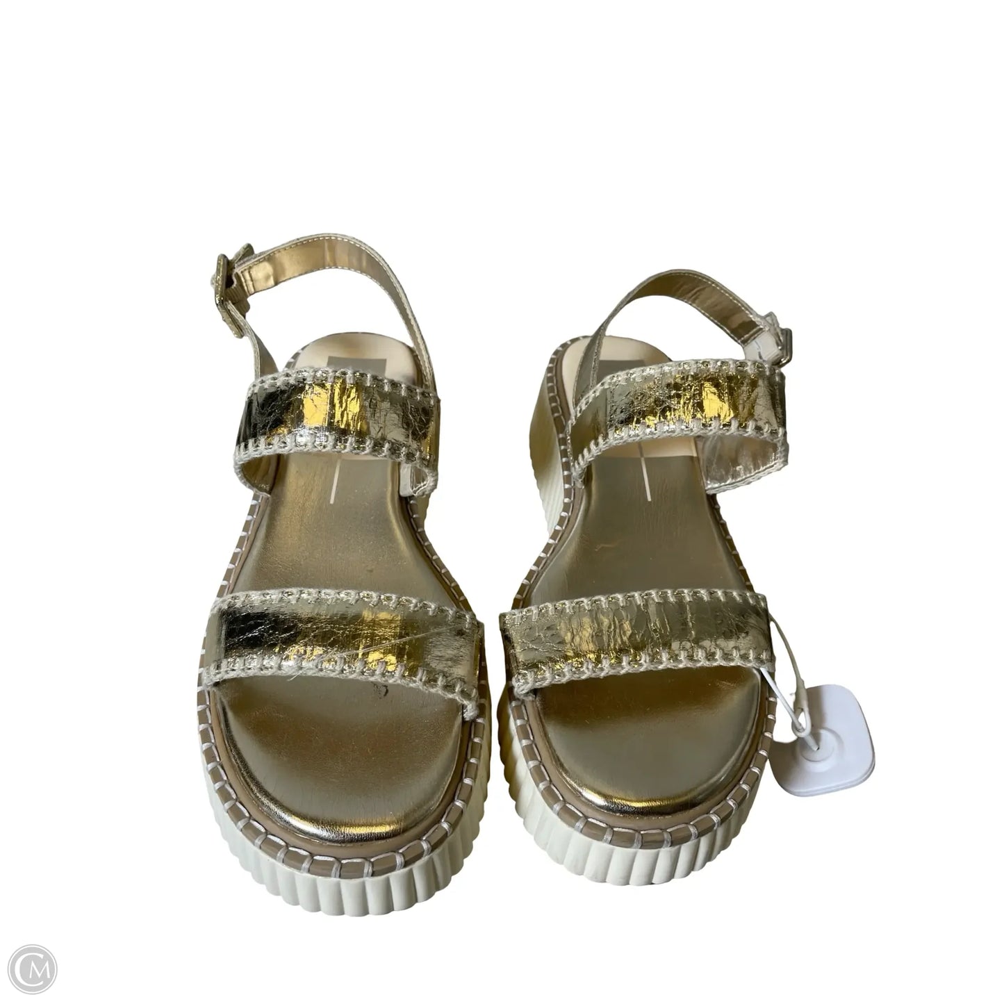 Sandals Heels Platform By Dolce Vita In Gold, Size: 10