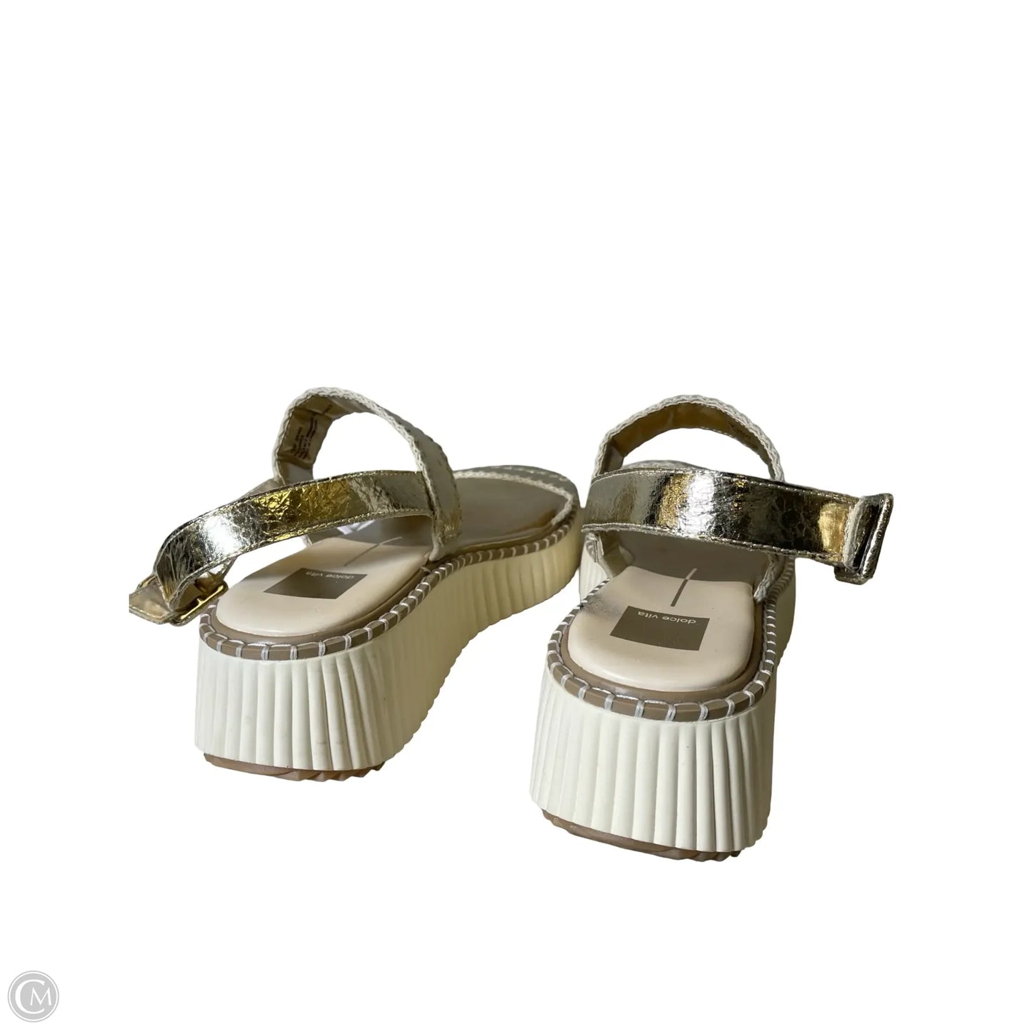 Sandals Heels Platform By Dolce Vita In Gold, Size: 10