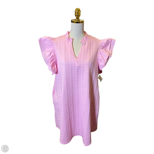 Dress Casual Midi By Fantastic Fawn In Pink, Size: L