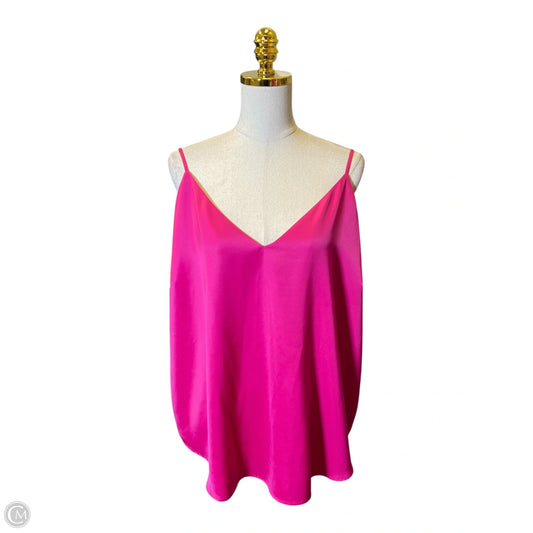 Top Sleeveless By Express In Pink, Size: Xl