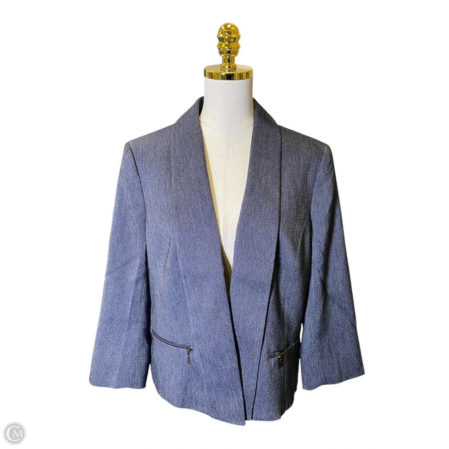 Blazer By Black Label In Navy, Size: L