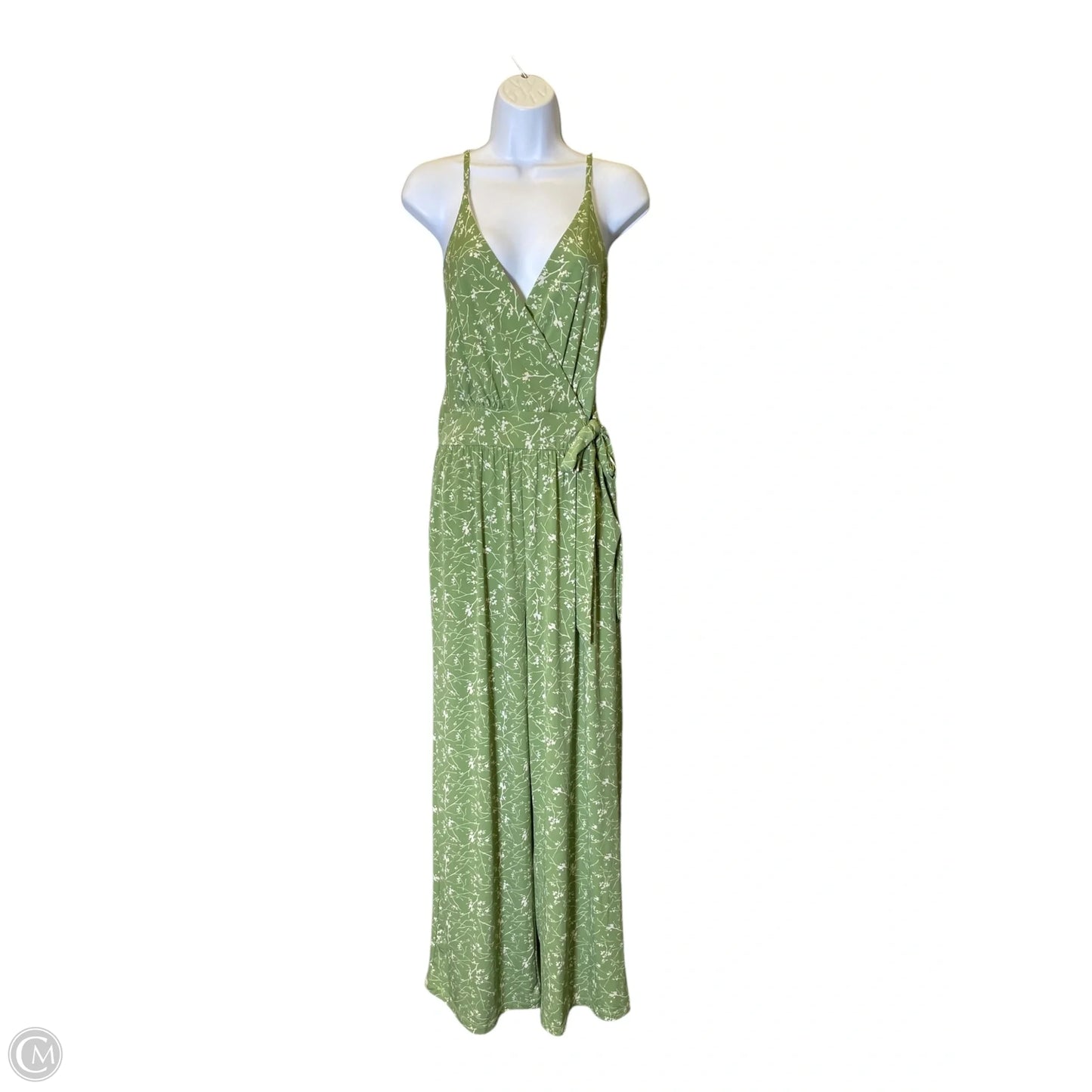 Jumpsuit By Kaileigh In Green & White, Size: L