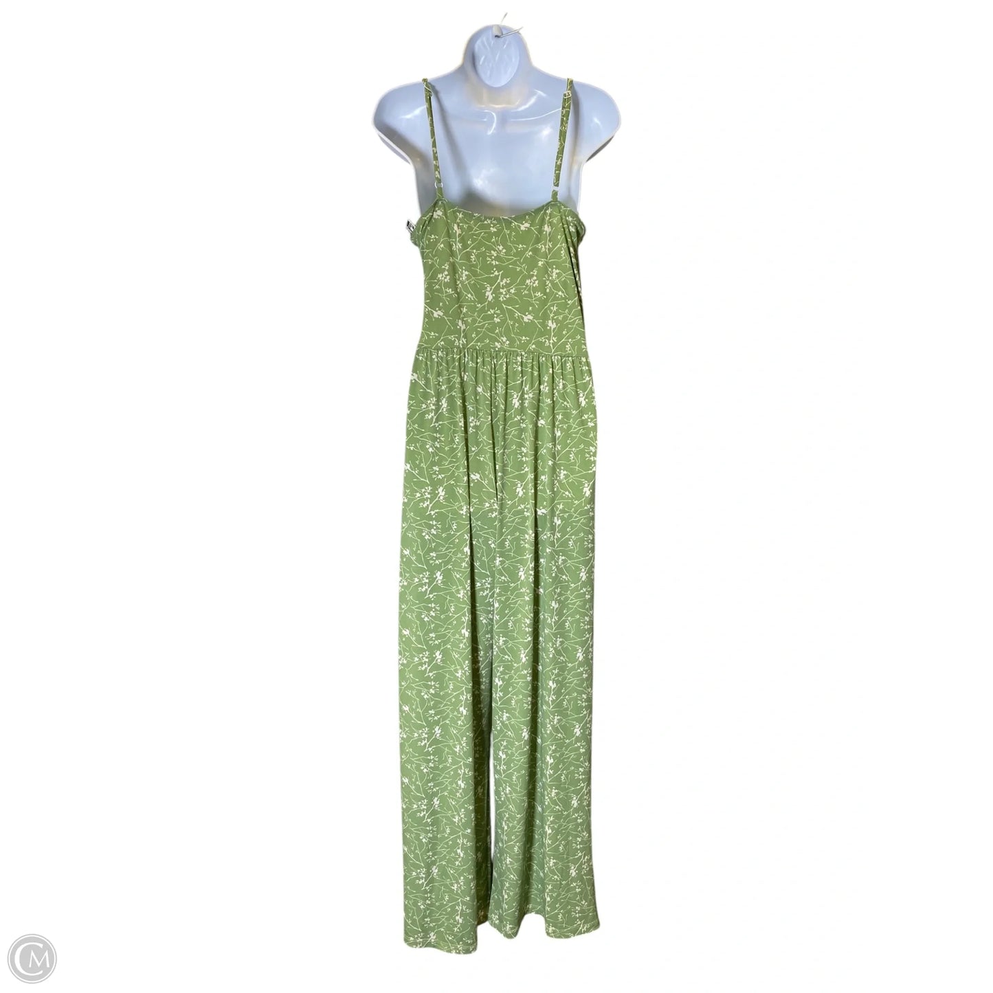 Jumpsuit By Kaileigh In Green & White, Size: L