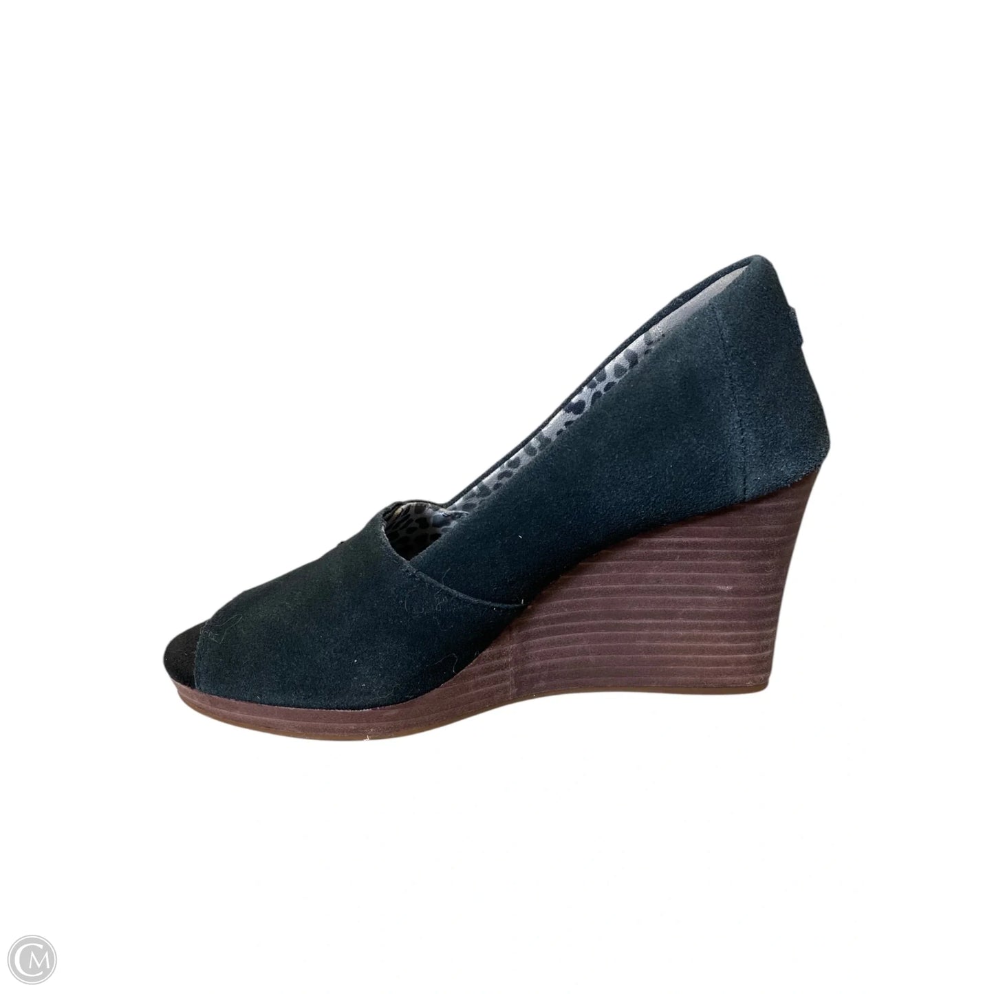 Shoes Heels Wedge By Toms In Black, Size: 6.5
