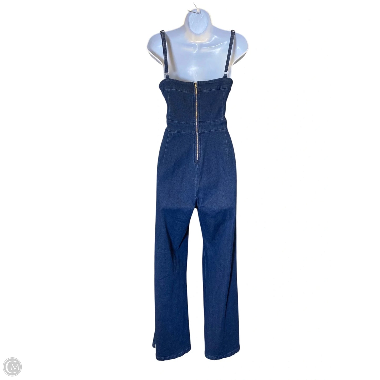 Jumpsuit By Clothes Mentor In Blue Denim, Size: M
