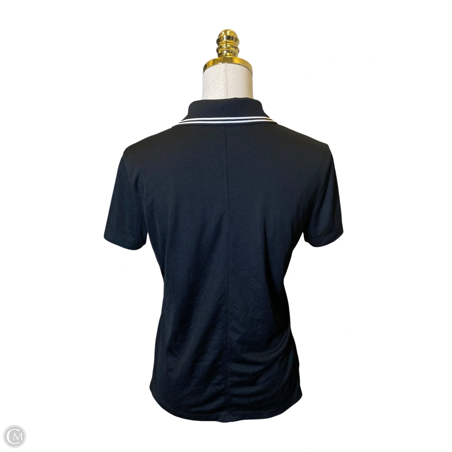 Athletic Top Short Sleeve By Nike In Black, Size: M