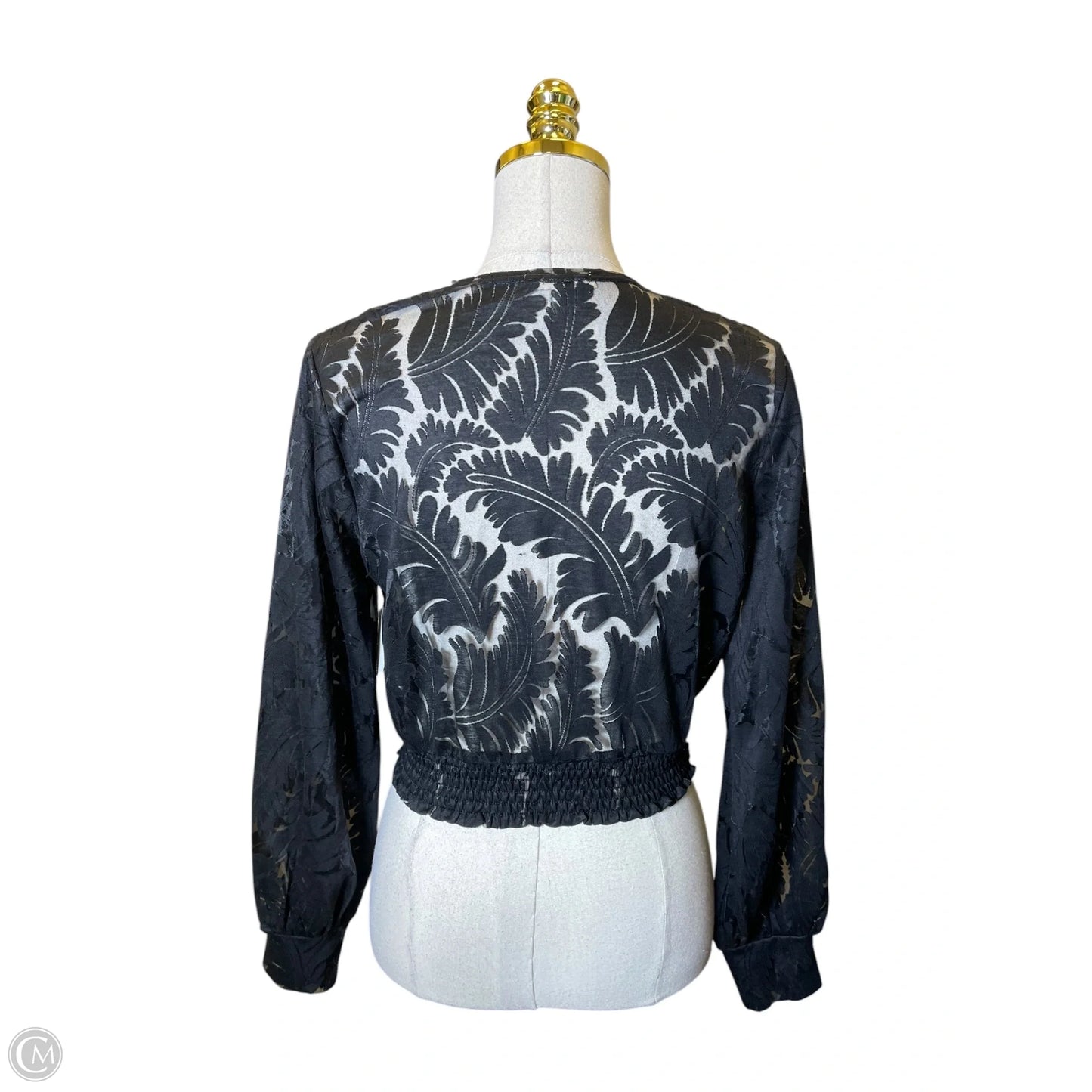 Top Long Sleeve By Amber Sun In Black, Size: M