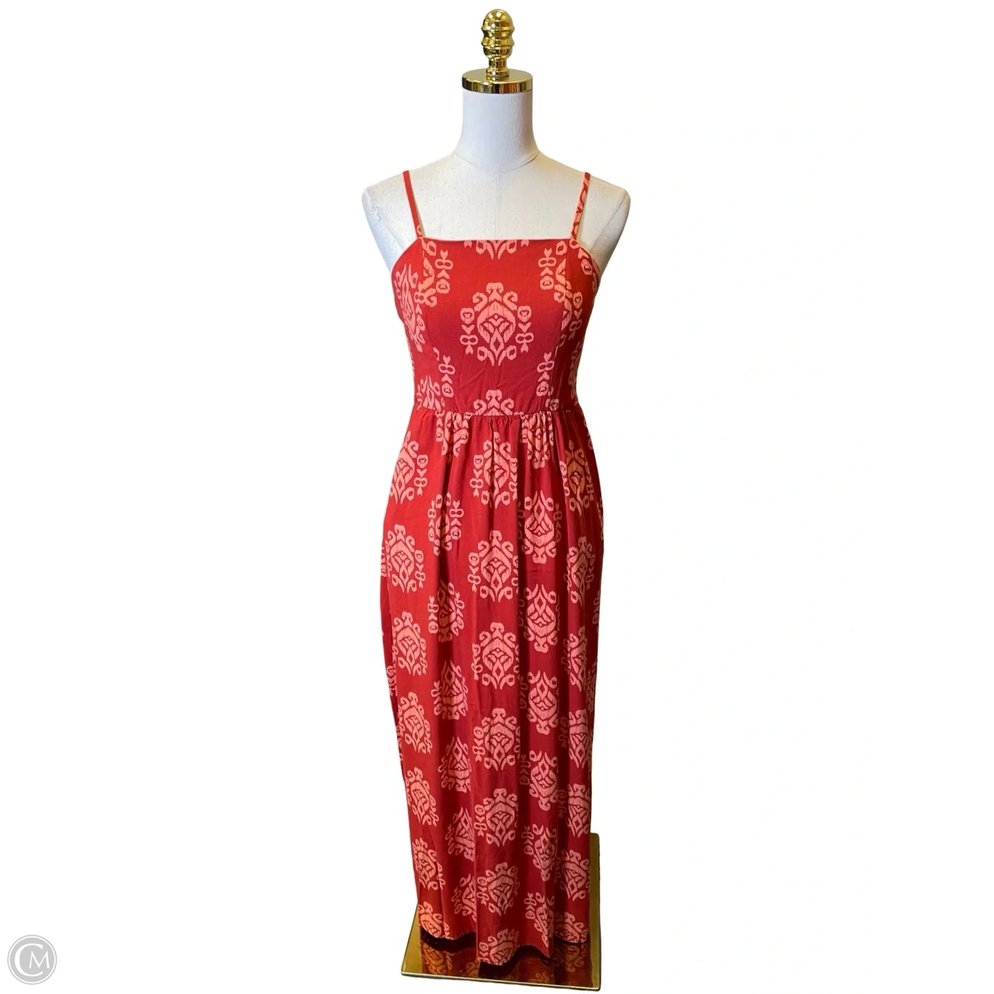 Dress Casual Midi By As U Wish In Orange, Size: M