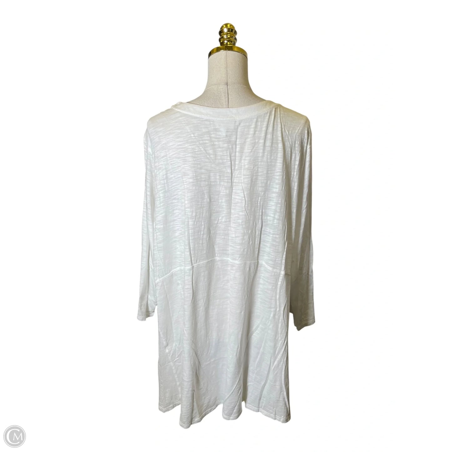 Top Long Sleeve By J. Jill In White, Size: 3x