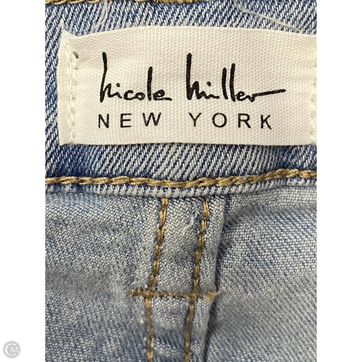 Jeans Flared By Nicole By Nicole Miller In Blue Denim, Size: 12