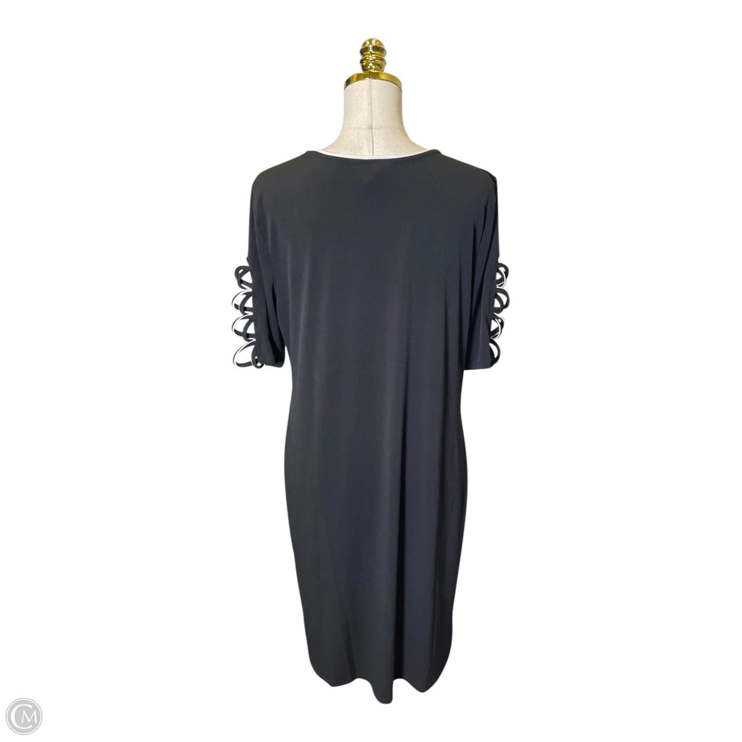 Dress Casual Midi By Clothes Mentor In Black & White, Size: Xl