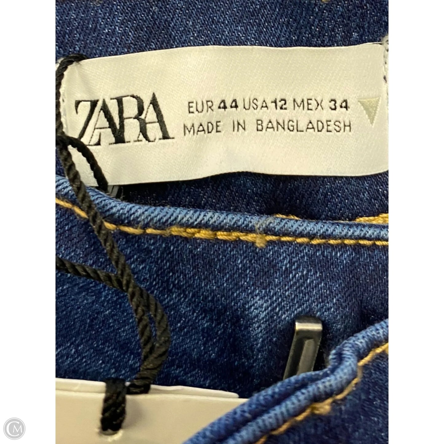 Jeans Flared By Zara In Blue Denim, Size: 12