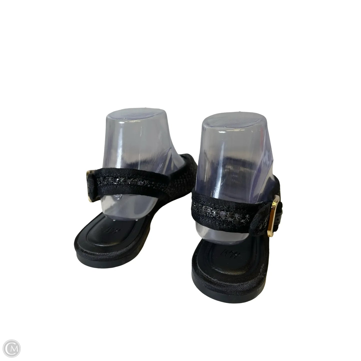 Sandals Flats By H&m In Black, Size: 8