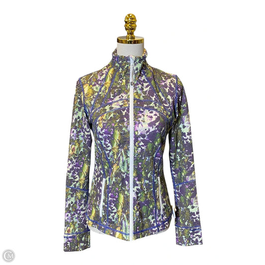 Athletic Jacket By Lululemon In Multi-colored, Size: 8
