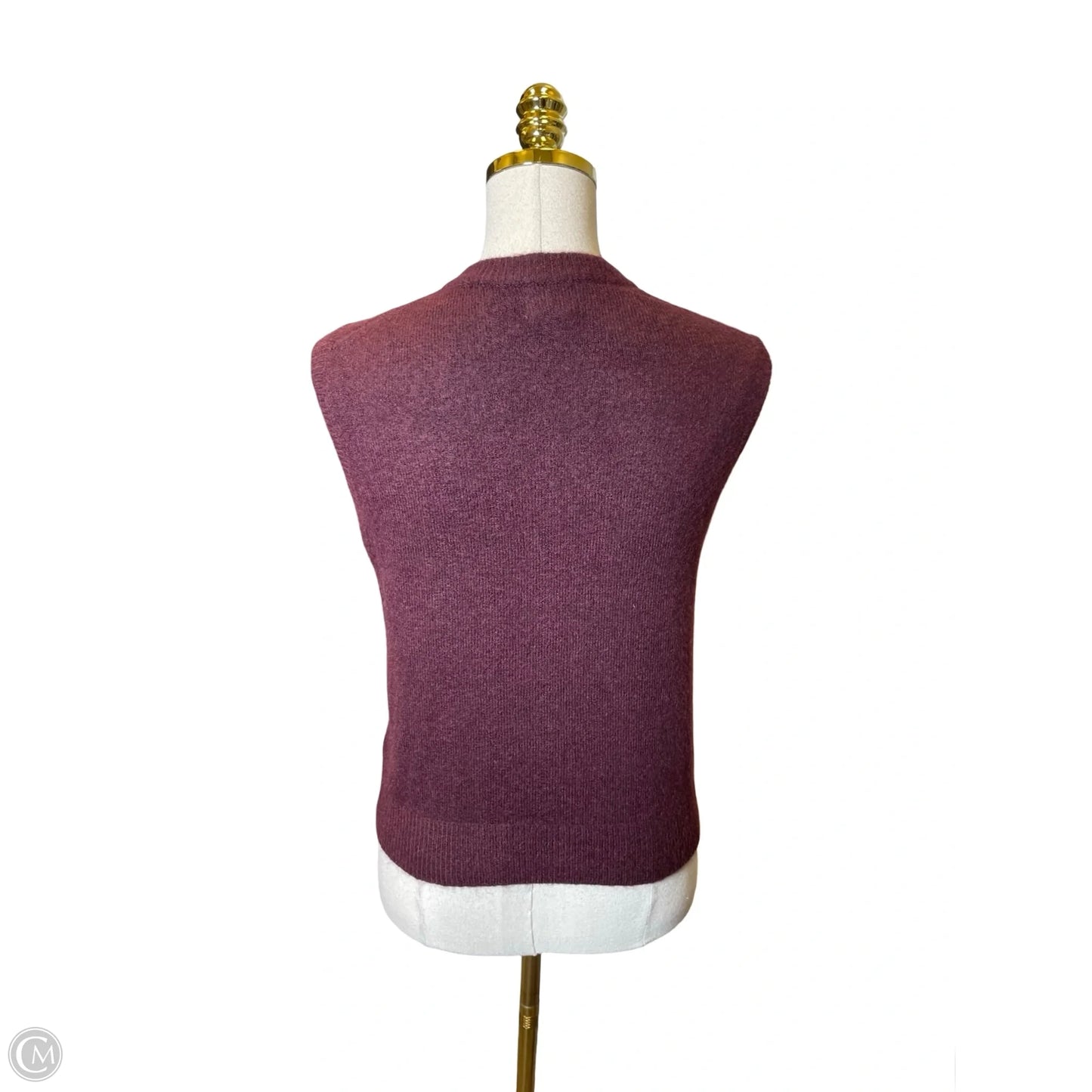 Vest Other By H&m In Maroon, Size: Xs