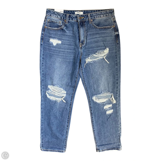 Jeans Boyfriend By Forever 21 In Blue Denim, Size: 10