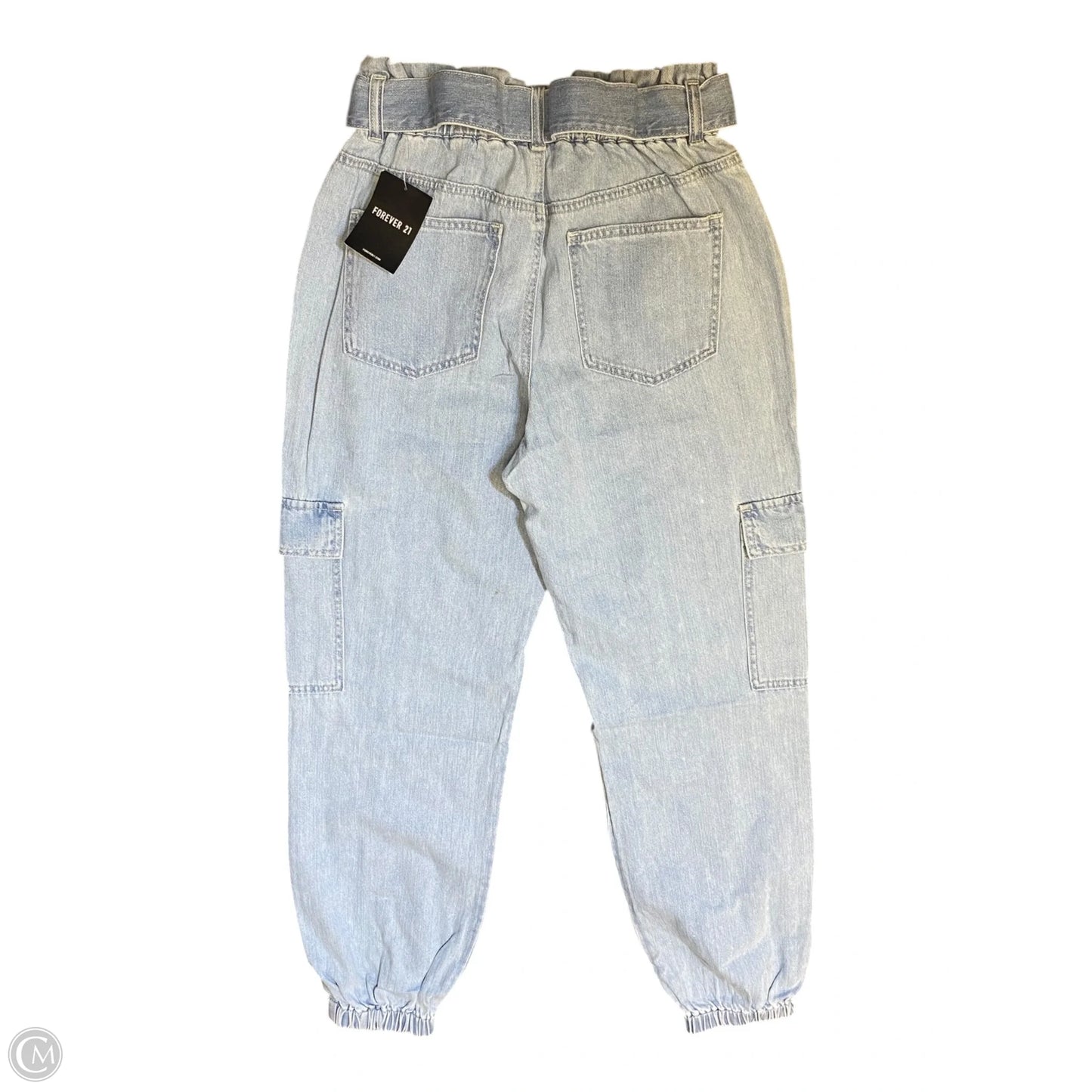 Jeans Straight By Forever 21 In Blue Denim, Size: M