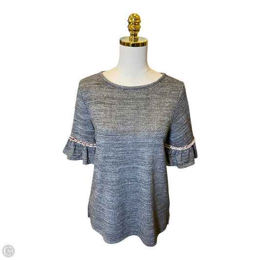 Top 3/4 Sleeve By Loft In Grey, Size: Xs