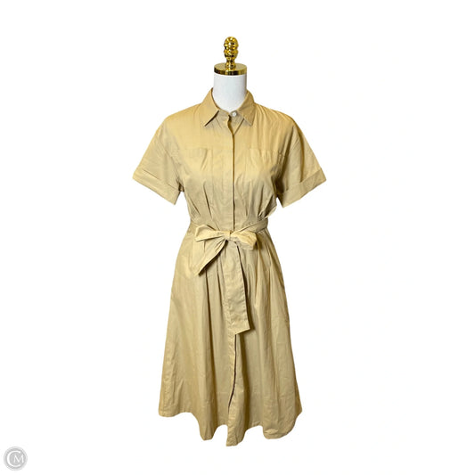 Dress Casual Midi By Banana Republic In Tan, Size: Xs