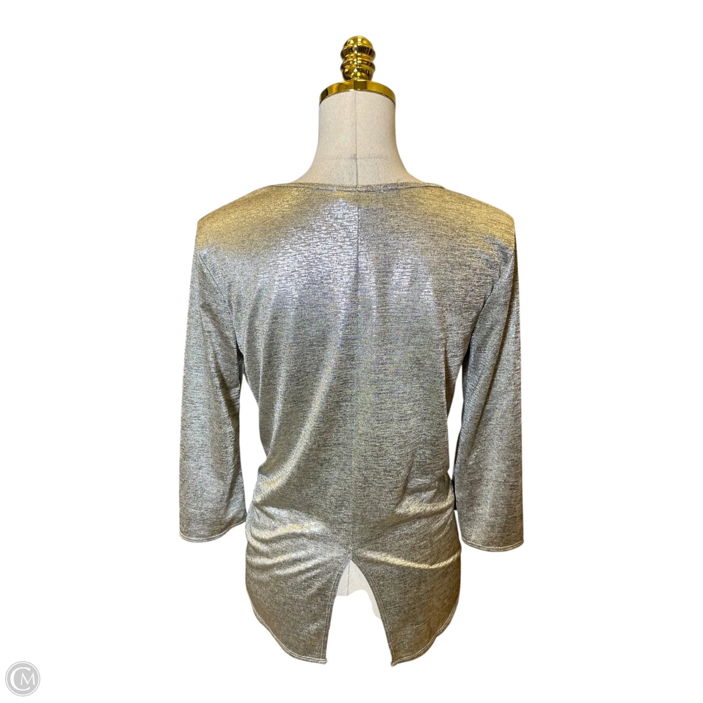 Top Long Sleeve By Kim & Cami In Gold, Size: S