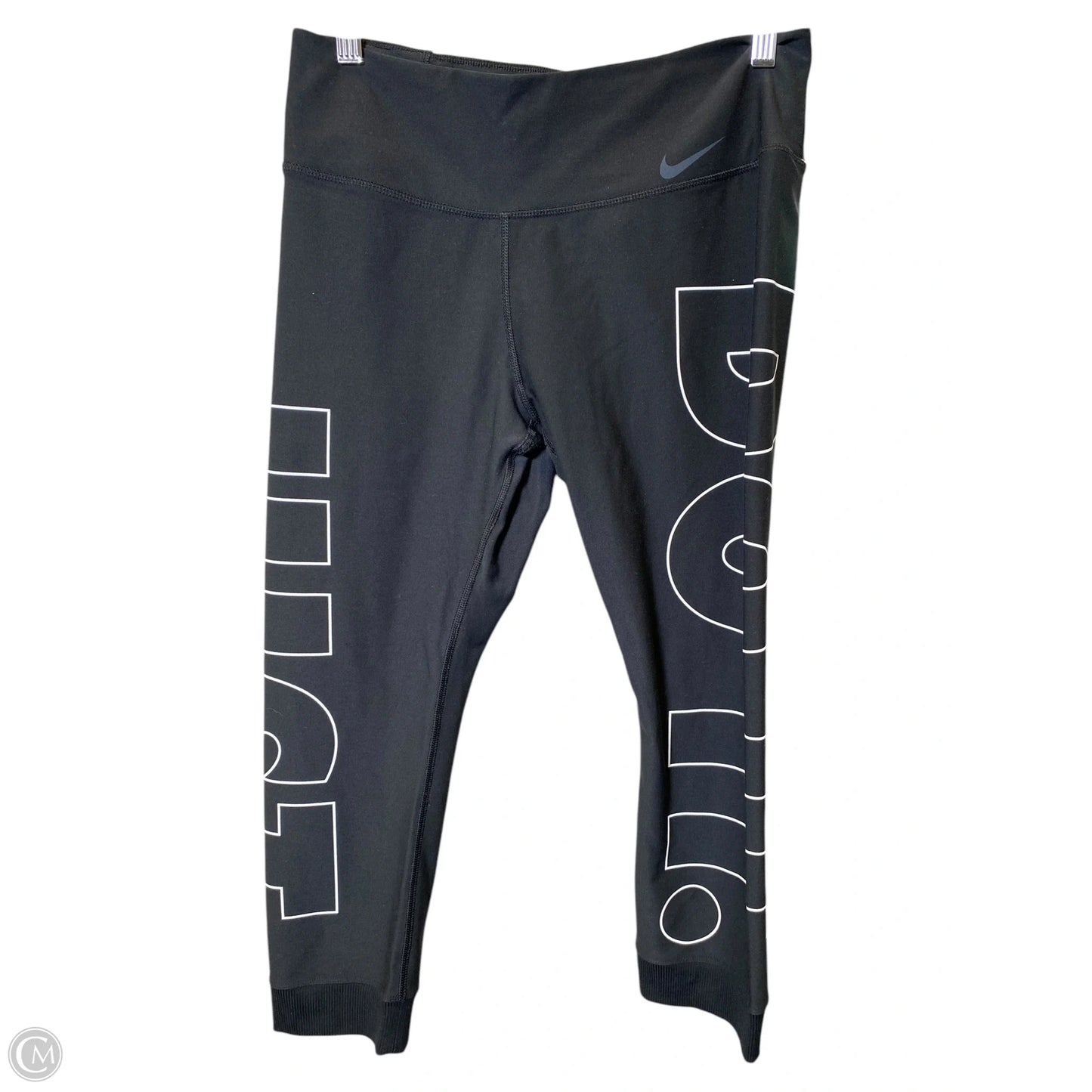 Athletic Capris By Nike In Black, Size: L