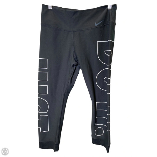 Athletic Capris By Nike In Black, Size: L