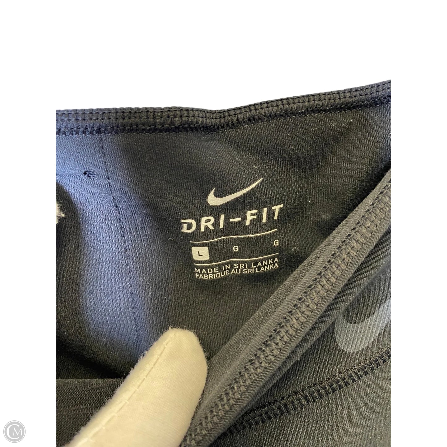 Athletic Capris By Nike In Black, Size: L