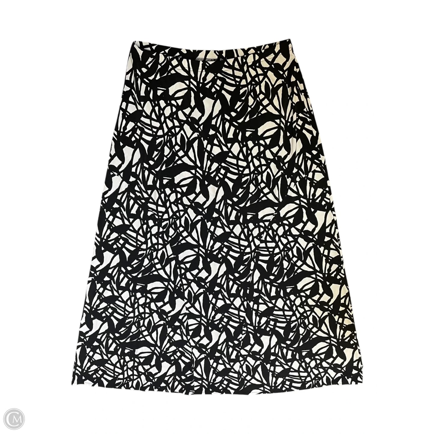 Skirt Maxi By East 5th In Black & White, Size: L