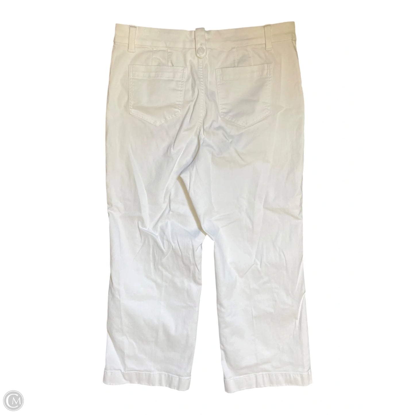Jeans Wide Leg By Talbots In White, Size: 16