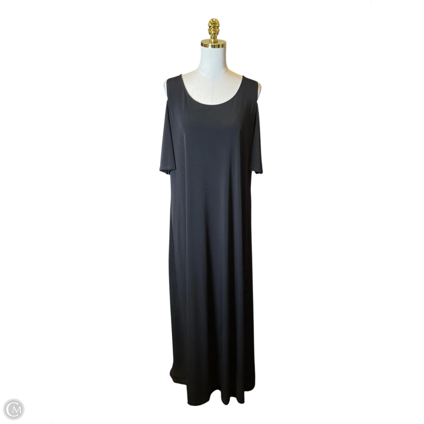 Dress Casual Maxi By Chicos In Black, Size: Xl