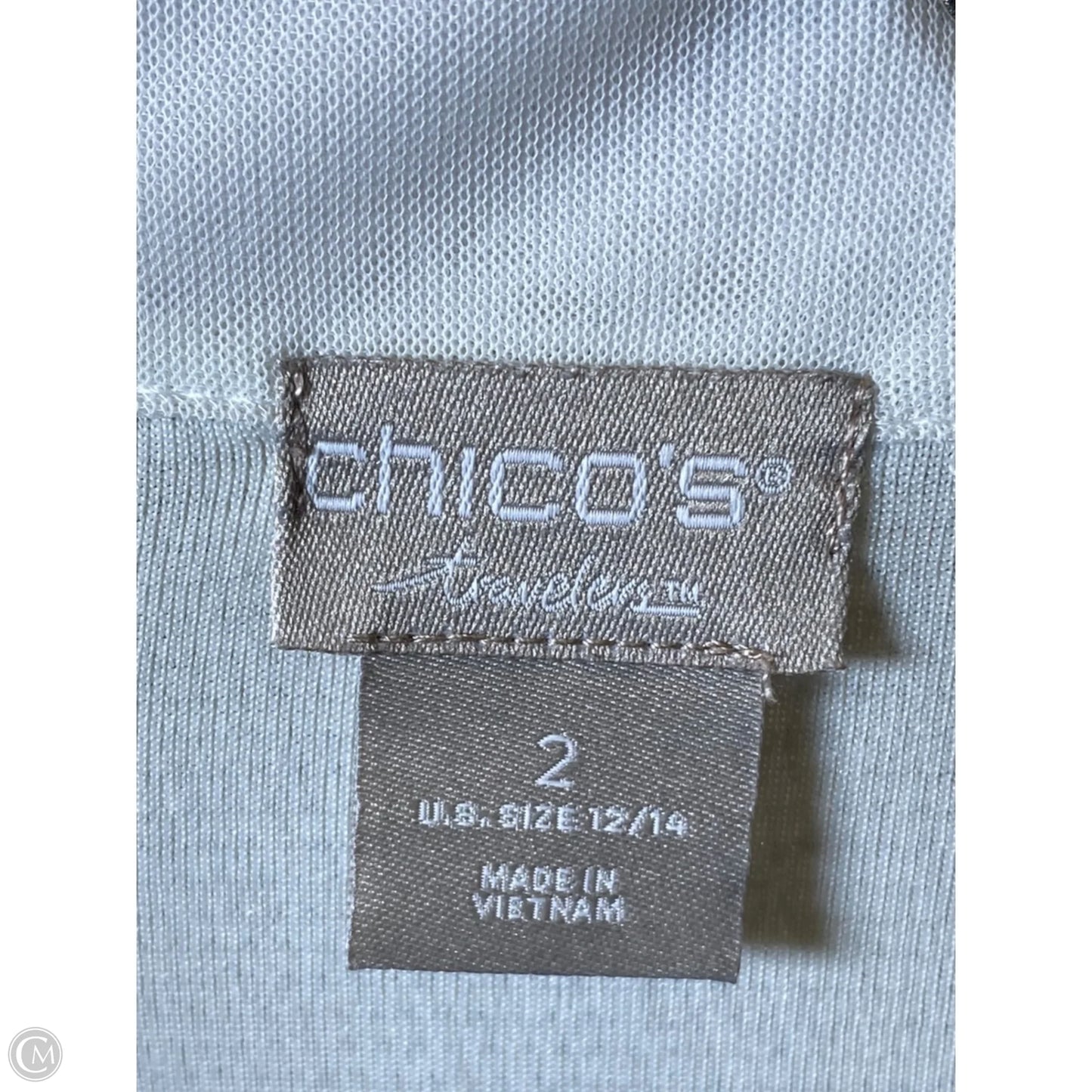 Cardigan By Chicos In Silver & White, Size: L