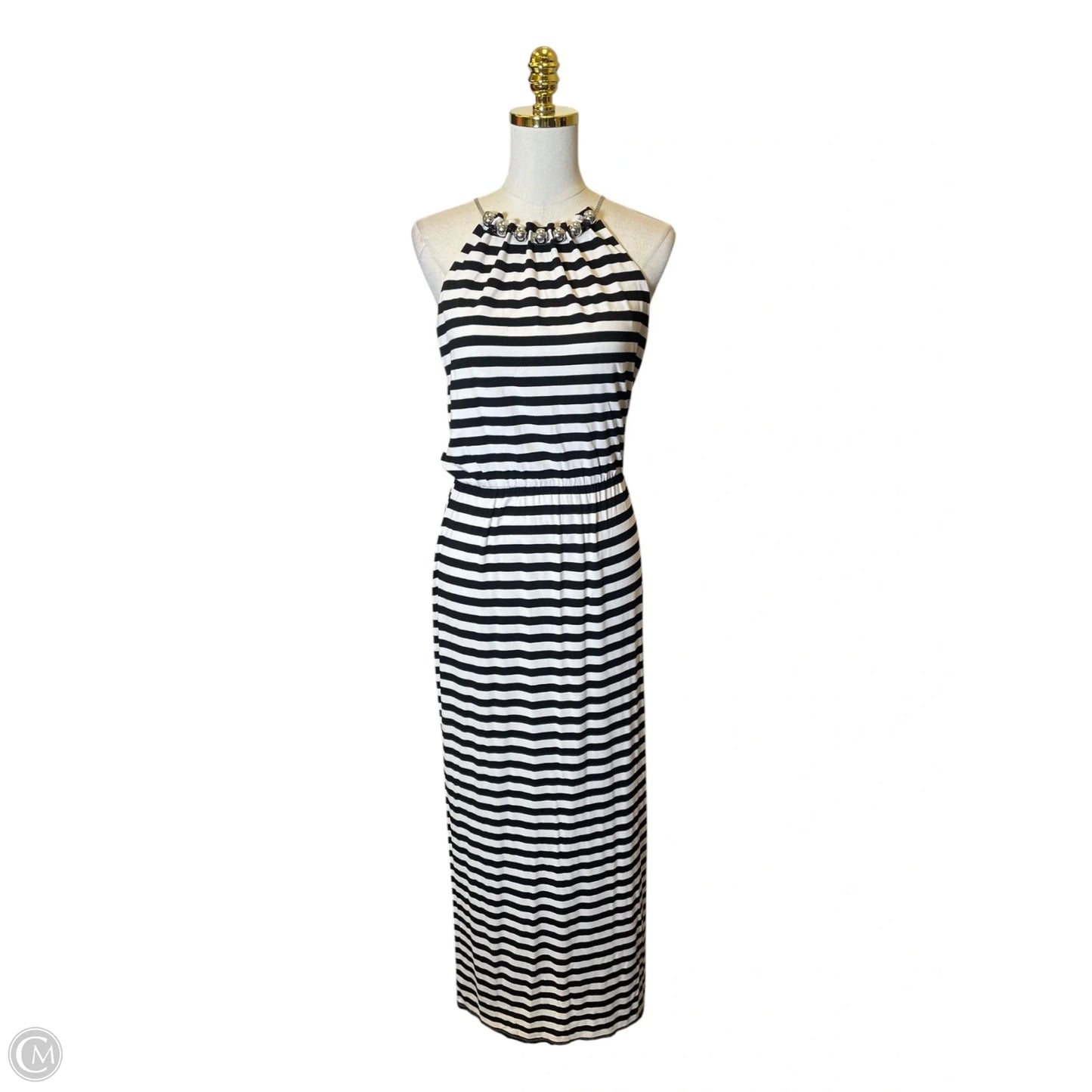 Dress Casual Maxi By White House Black Market In Black & White, Size: Xs